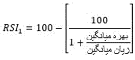 فرمول محاسبه اندیکاتور RSI