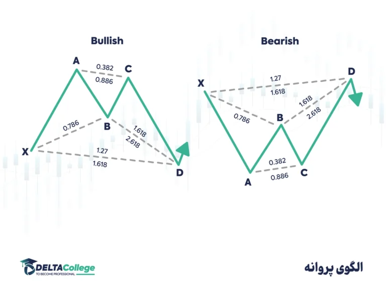 معرفی الگوی پروانه صعودی و نزولی