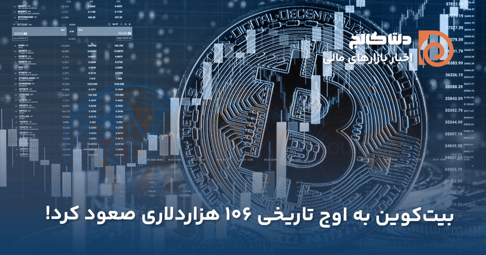 سقف تاریخی بیت کوین در ۱۰۶ هزار دلار