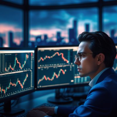 Leonardo_Phoenix_10_a_cinematic_photo_of_a_trader_sitting_in_f_0